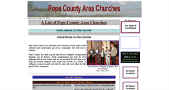 Desktop Screenshot of popecountyareachurches.com